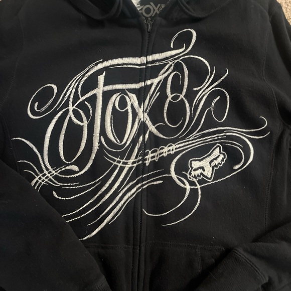 VTG Y2K Fox Racing Hysteric Glamour Style Fur Zip Hoodie. Large! - Picture 2 of 6